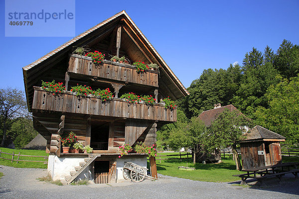 Freilichtmuseum Ballenberg im Berner Oberland  Schweiz  Europa