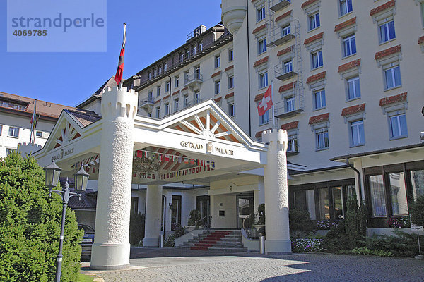 Grand Hotel Palace Hotel in Gstaad  Berner Oberland  Gstaad  Schweiz  Europa