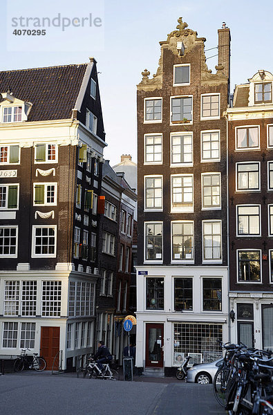 Grachtenhäuser  Herengracht  Amsterdam  Niederlande  Europa