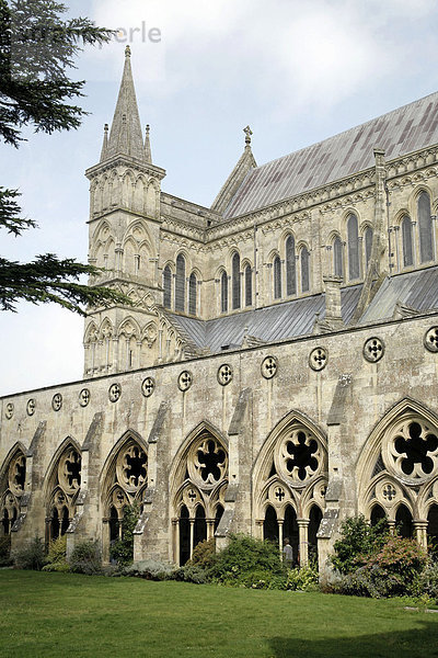 Kathedrale  Salisbury  Wiltshire  Südengland  Großbritannien  Europa