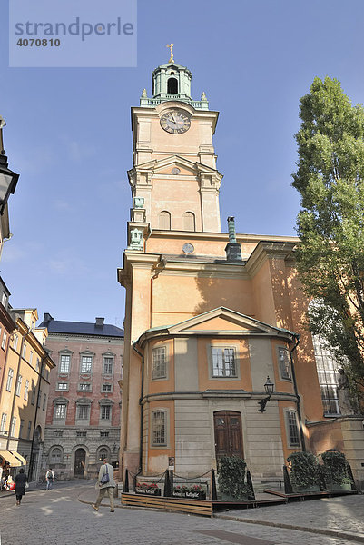 Storkyrkan  St. Nikolai Kirche  Gamla Stan  Altstadt im Zentrum von Stockholm  Schweden  Skandinavien  Europa
