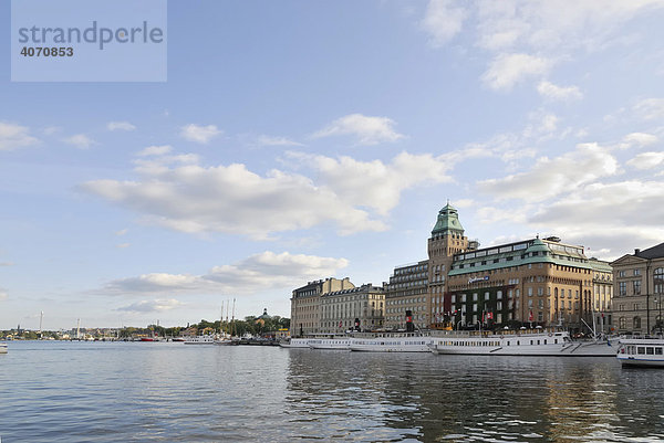 Blick auf Blasieholmen  Stockholm  Schweden  Skandinavien  Europa