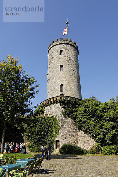 Turm der Sparrenburg  Burg und Festung Sparrenberg  Bielefeld  Nordrhein-Westfalen  Deutschland  Europa