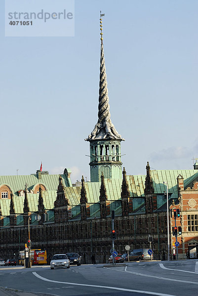 Gebäude der Handelskammer  Borsen  Kopenhagen  Dänemark  Europa
