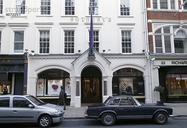 Auktionshaus Sotheby's in London  England  Großbritannien  Europa