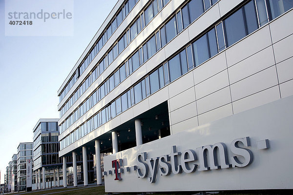 Bürogebäude von T-Systems der Deutschen Telekom in Darmstadt  Hessen  Deutschland  Europa