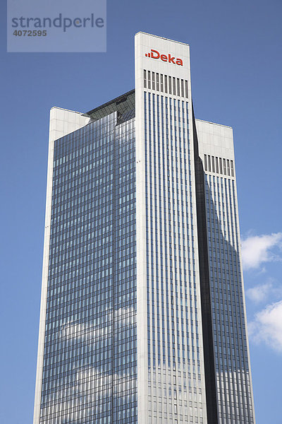 Deka Kapitalanlagegesellschaft der Sparkassen  Bürohochhaus  Frankfurt am Main  Hessen  Deutschland  Europa