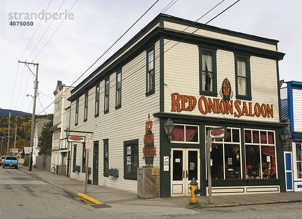 Historischer Red Onion Saloon  Bar  Skagway  Klondike Goldrausch  Alaska  USA  Nordamerika