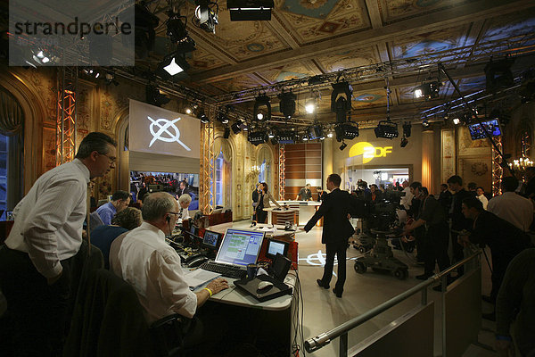 Landtagswahlen in Hessen  ZDF-Wahlstudio  Wiesbaden  Hessen  Deutschland  Europa