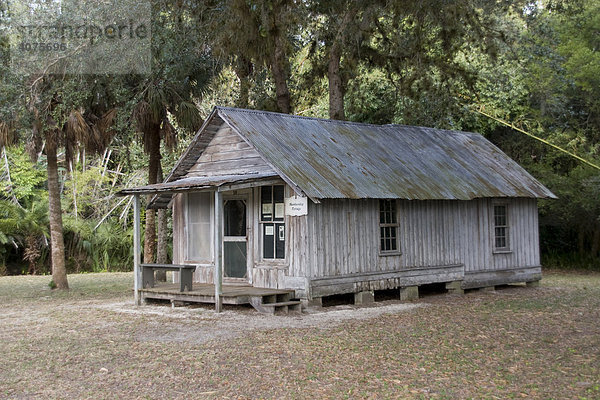 Conrad Schlender Cottage in der historischen Anlage Koreshan Historic Site State Park  Estero  Florida  USA