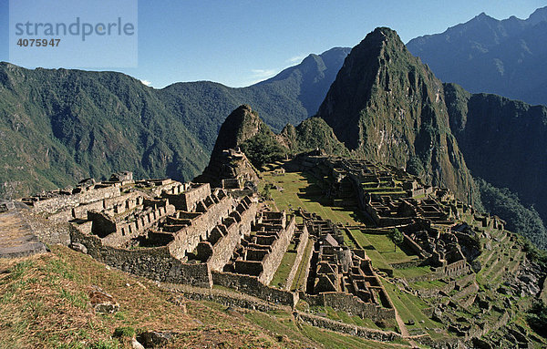 Machu Pichu  Peru  Südamerika
