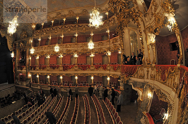 Zuschauerraum des Cuvillies Theater  München  Bayern  Deutschland  Europa