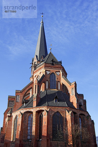Gotische Basilika  Lüneburger Nikolaikirche  St. Nikolai  St. Nicolai  Nikolai-Kirche in Lüneburg  Altstadt  Hansestadt Lüneburg  Niedersachsen  Deutschland  Europa