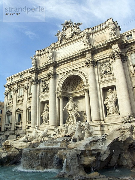 Trevi-Brunnen  Rom  Italien  Europa