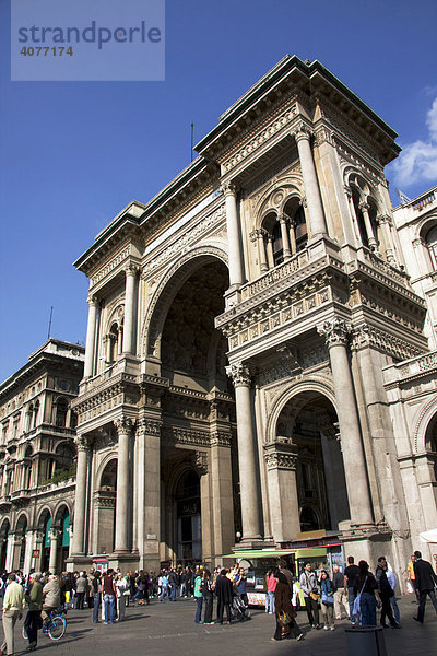 Galleria Vittorio Emanuele II in Mailand  Lombardei  Italien  Europa