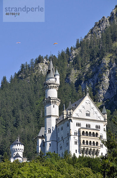 Schloss Neuschwanstein  Allgäu  Bayern  Deutschland  Europa
