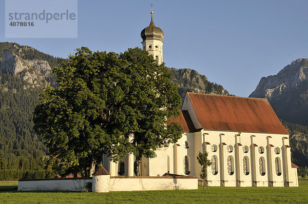 Wallfahrtskirche St. Koloman  Allgäu  Bayern  Deutschland  Europa