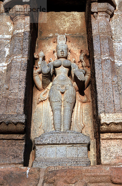 Die indische Göttin Parvati  Steinrelief  Indien  Asien