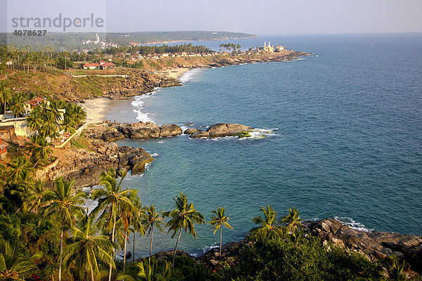 Kovalam Beach  Strand  Kerala  Indien  Südasien