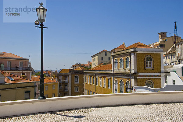 Aussicht vom Pantheon auf Lissabon  Portugal  Europa