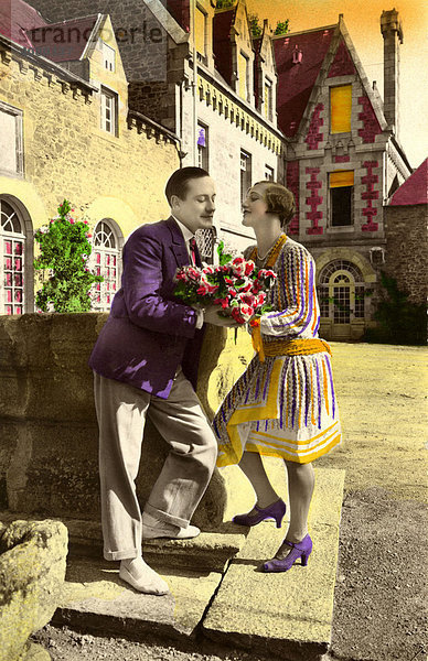 Historische Aufnahme  Flirt  ca. 1925