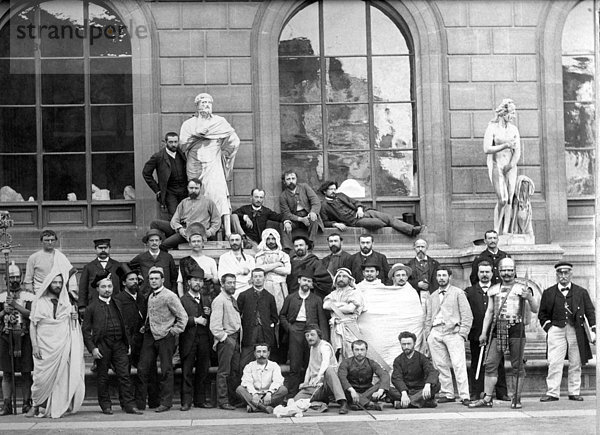 Historische Aufnahme  Künstlergruppe  ca. 1914