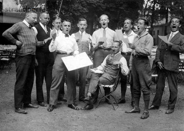 Männerchor  historische Aufnahme  ca. 1932