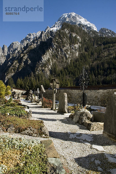 Bergsteigerfriedhof in Johnsbach  Steiermark  Österreich  Europa