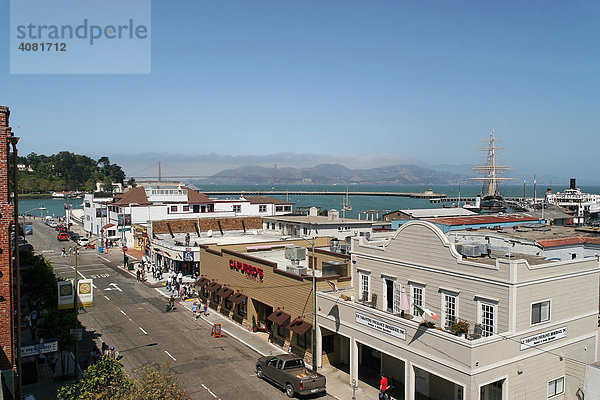 Hafen  Golden Gate Bridge  San Francisco  Kalifornien  Nordamerika  USA