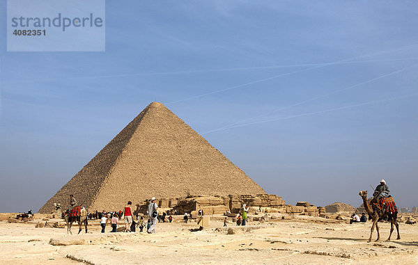 Cheopspyramide in Gizeh  Kairo  Nordafrika  Afrika