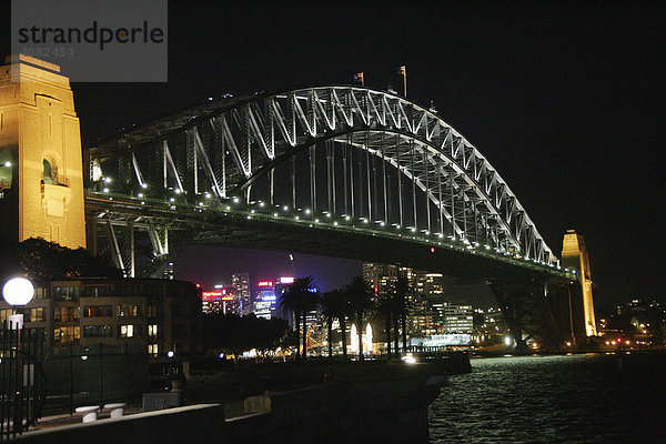 Harbour Bridge bei Nacht  Sydney  New South Wales  Australia