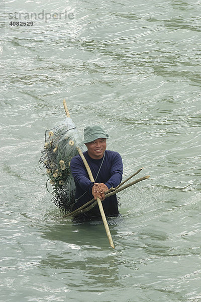 Einheimischer Fischer auf Phuket  Thailand