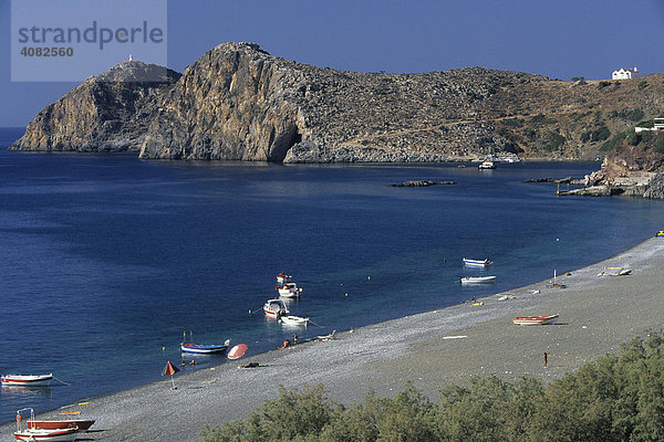Naturbelassener Badestrand bei Kali Limes  Kreta  Griechenland
