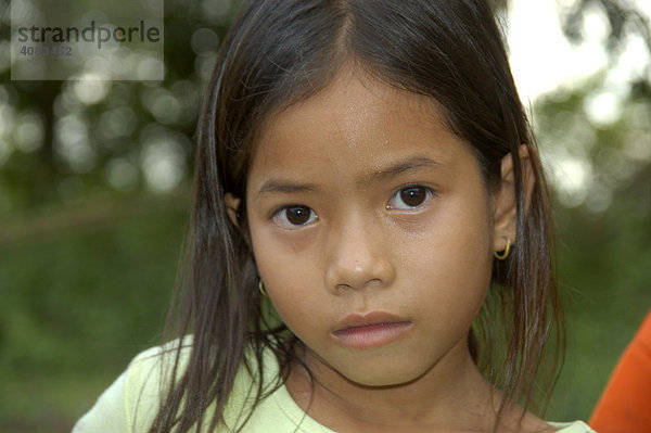 Portrait lächelndes junges Mädchen Laos