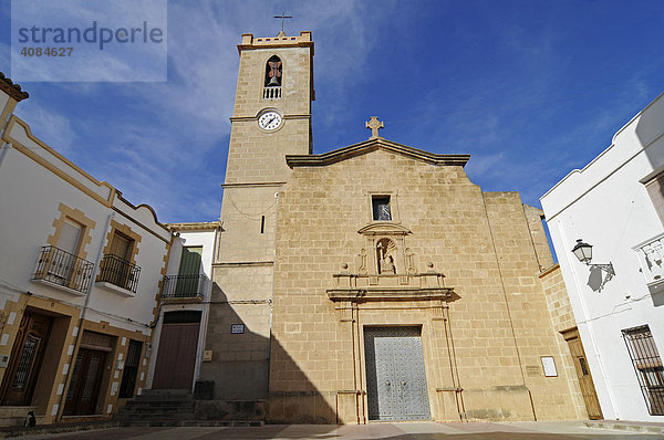Kirche Santa Maria Magdalena  Benitatxel  Benitachell  Alicante  Costa Blanca  Spanien