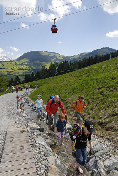 Freizeitzentrum Hexenwasser bei Söll Tirol Österreich am Barfusspfad