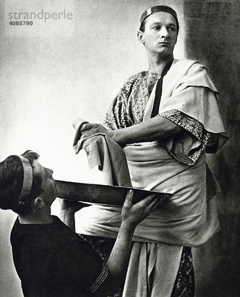Pilatus gespielt von Melchior Breitsamter Passionsspiele 1930 Oberammergau Oberbayern Bayern Deutschland