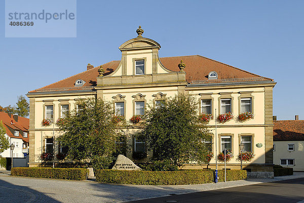 Herrieden Mittelfranken Bayern Deutschland Rathaus erbaut 1901