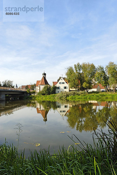 Öttingen Schwaben Bayern Deutschland Kapelle St. Leonhard über der Wörnitz