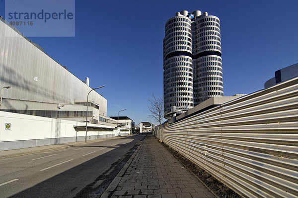 BMW Werk und BMW-Hochhaus  München  Bayern  Deutschland