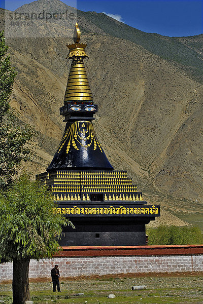 Stupa  Kloster Samye bei Lhasa  Tibet  Asien