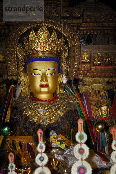 Buddhafigur  Pälkhor Chöde Kloster in Gyantse  Tibet