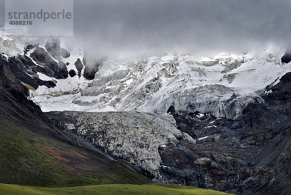 Gletscher  zwischen Gyantse und Dangxiong  Tibet