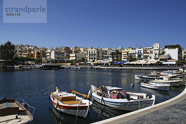 Hafen Agios Nikolaos  Kreta  Griechenland