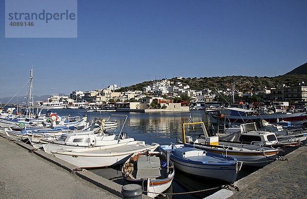 Hafen Elounda  Kreta  Griechenland