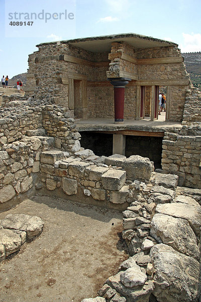 Ausgrabungen Knossos  Heraklion  Kreta  Griechenland