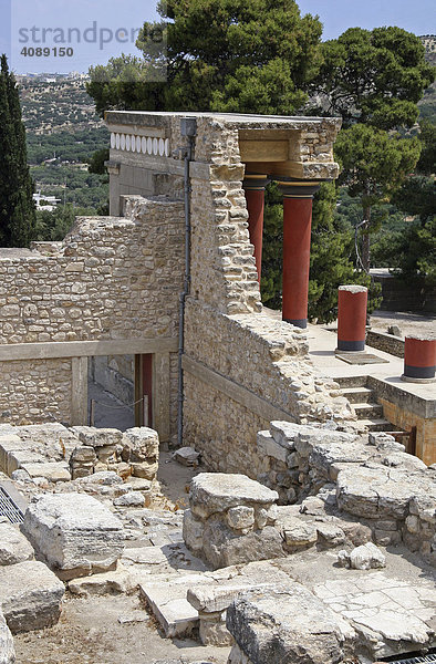 Ausgrabungen Knossos  Heraklion  Kreta  Griechenland