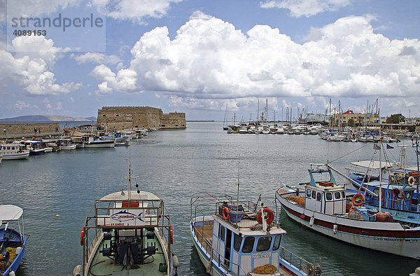 Hafen Heraklion  Kreta  Griechenland