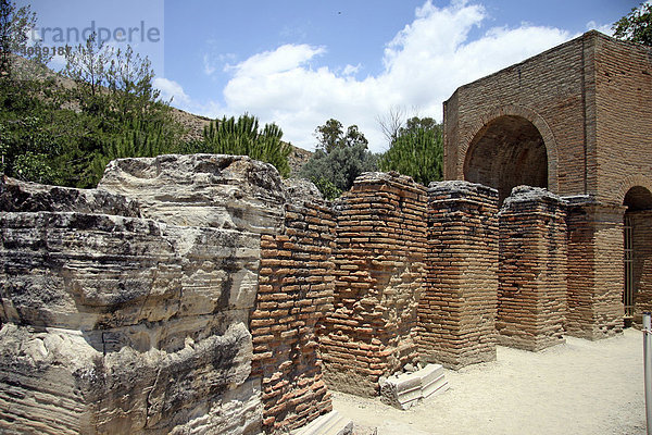 Säulen  Theater  Odeion  römische Siedlung  Gortys  Kreta  Griechenland