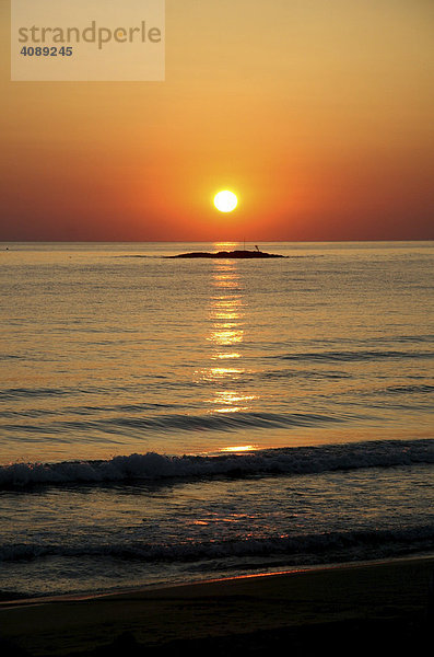 Sonnenaufgang  Stalis  Kreta  Griechenland